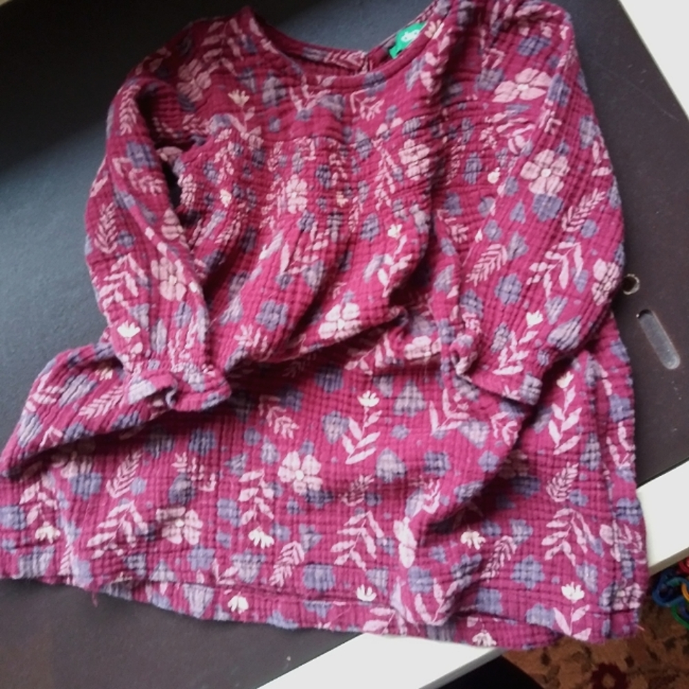 Floral boho baby dress